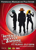 Plakat zur Sonderausstellung Detektive, Agenten und Spione